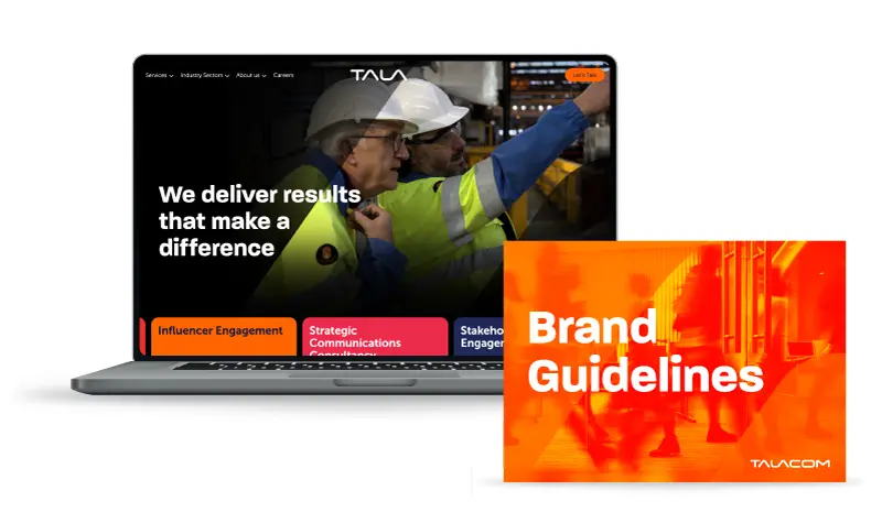 Tala website example with Brand Guidelines