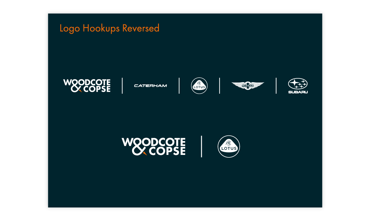 Brand Guidelines exert created for Woodcote & Copse