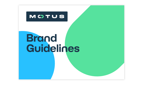 Brand Guidelines exert created for Motus
