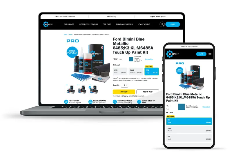 Full user experience of the new Chipex website